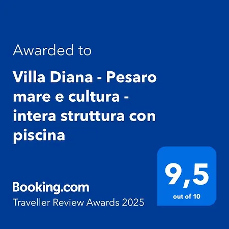 Villa Diana - Pesaro Mare E Cultura - Intera Con Piscina