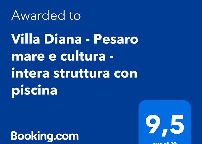 Villa Diana - Pesaro Mare E Cultura - Intera Con Piscina